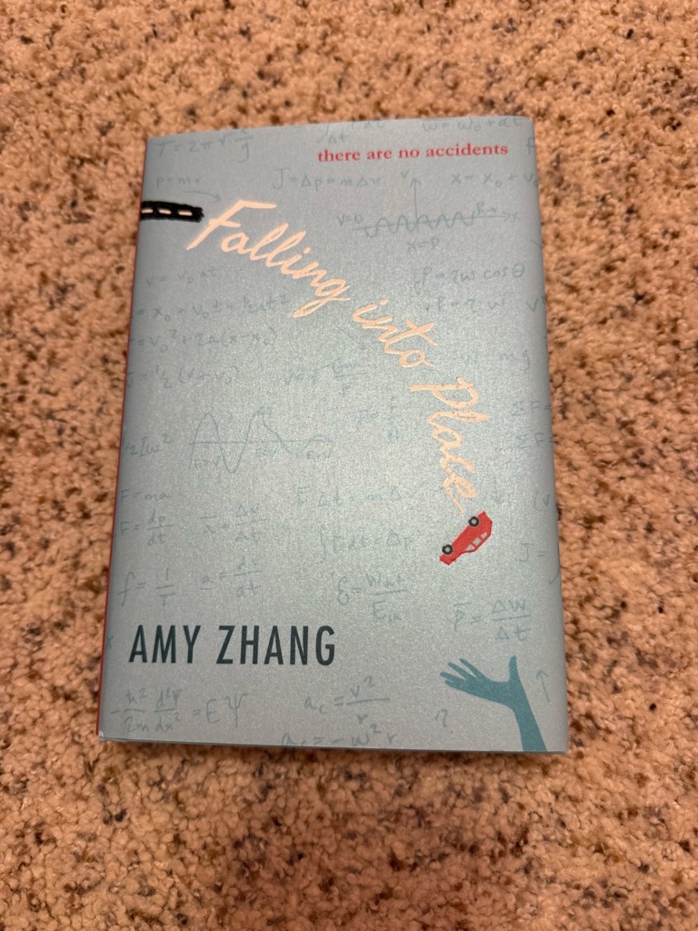 Amy Zhang Falling Into Place - Light Blue hardback Book